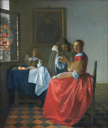 La jeune fille au verre de vin